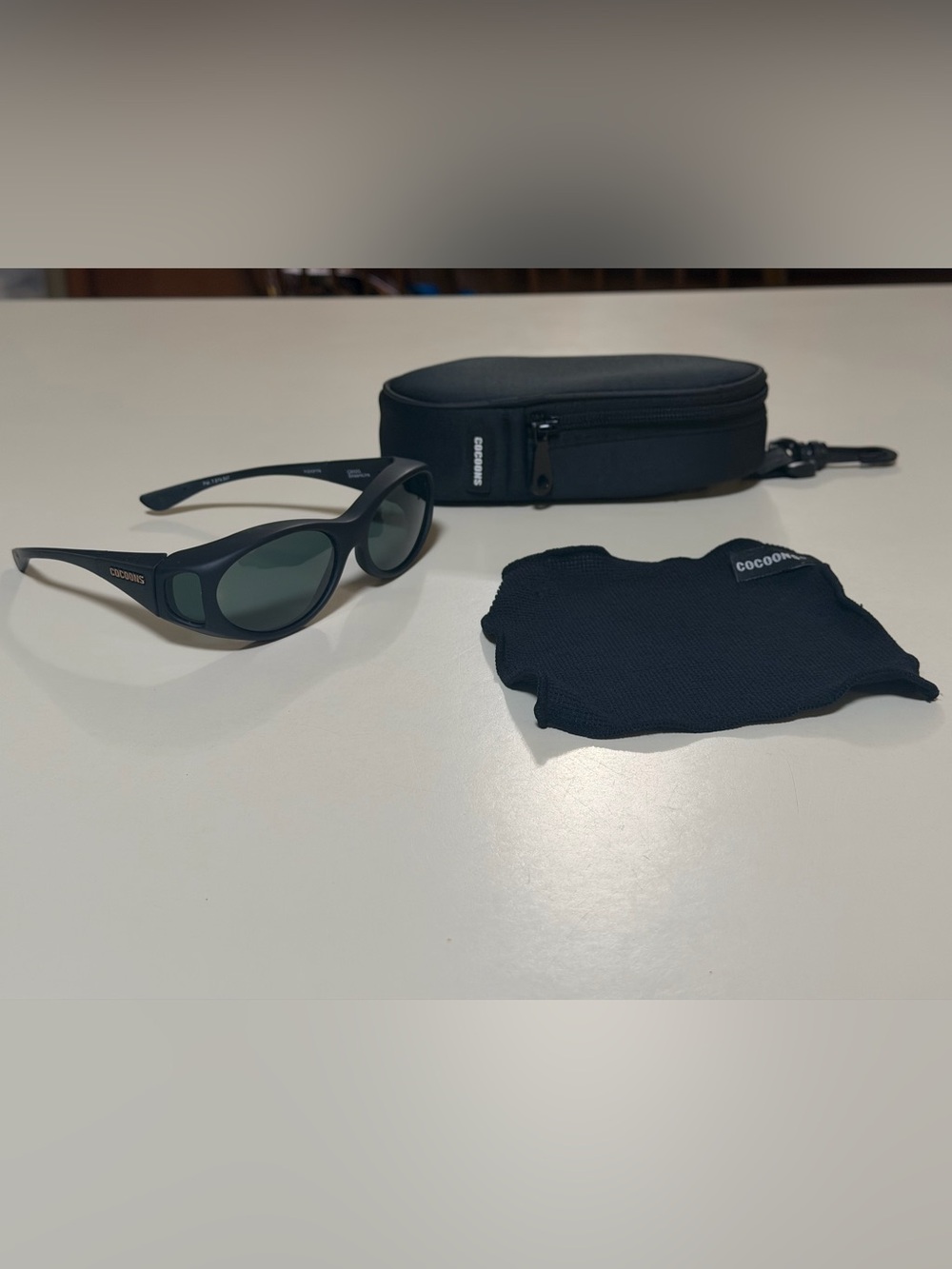 COCOON Polarized FLEX2FIT  C602G Black Sunglasses, case and lens cloth included